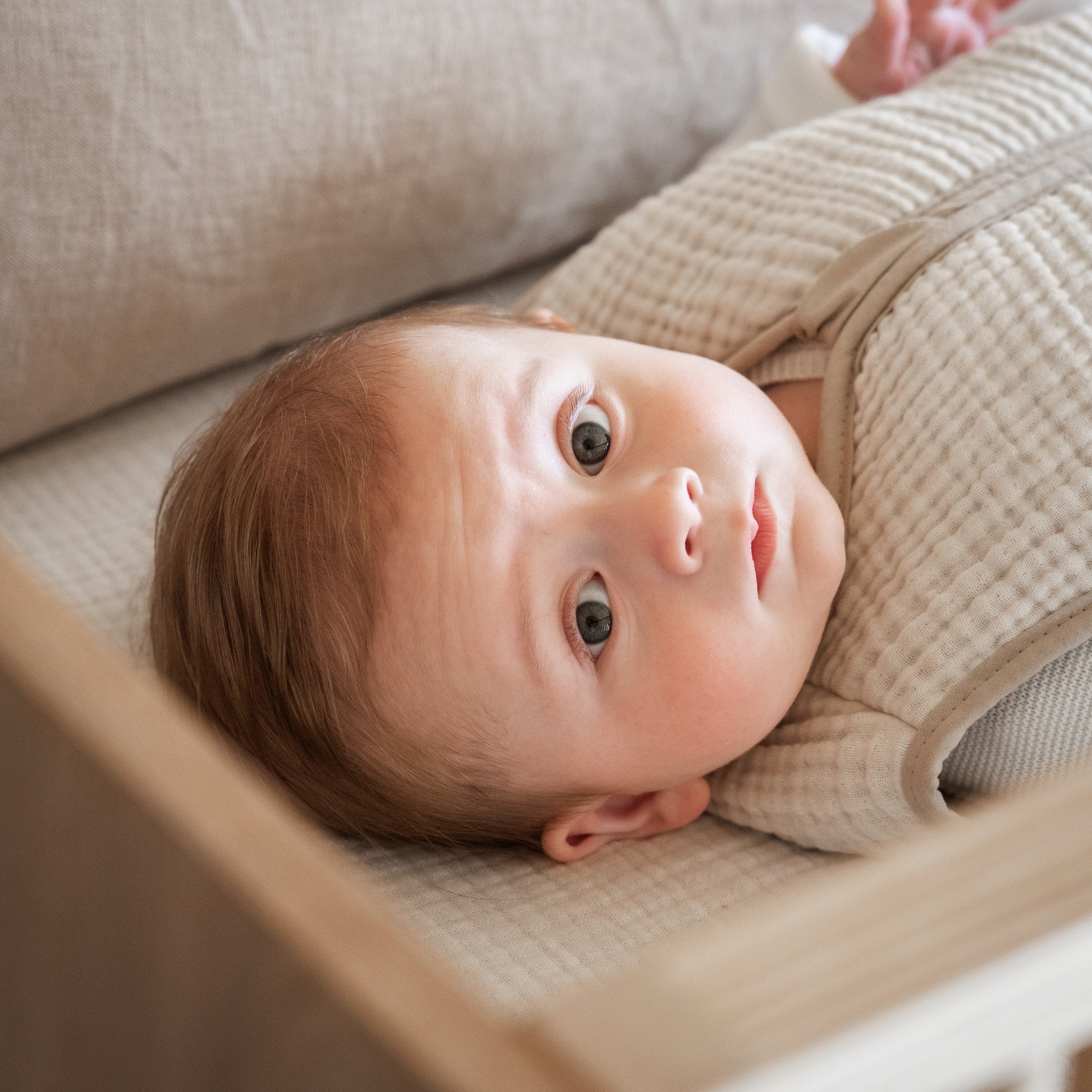 muslin sleeping bag - natural collection - clay