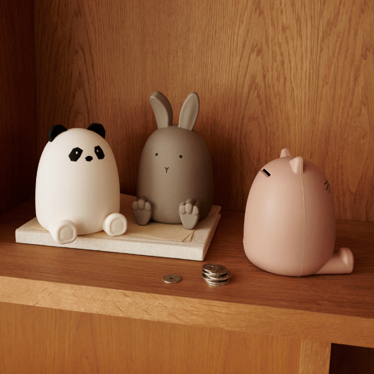 Liewood Palma Money Bank - Rabbit Oat