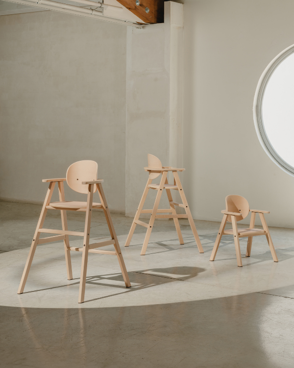 Nobodinoz Growing Green evolving chair 3 in 1 - Beech Wood