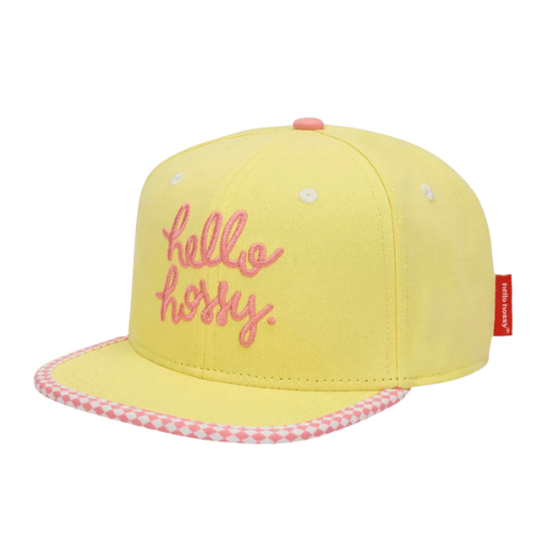Hello Hossy Chessy Pink Cap - Yellow / Pink