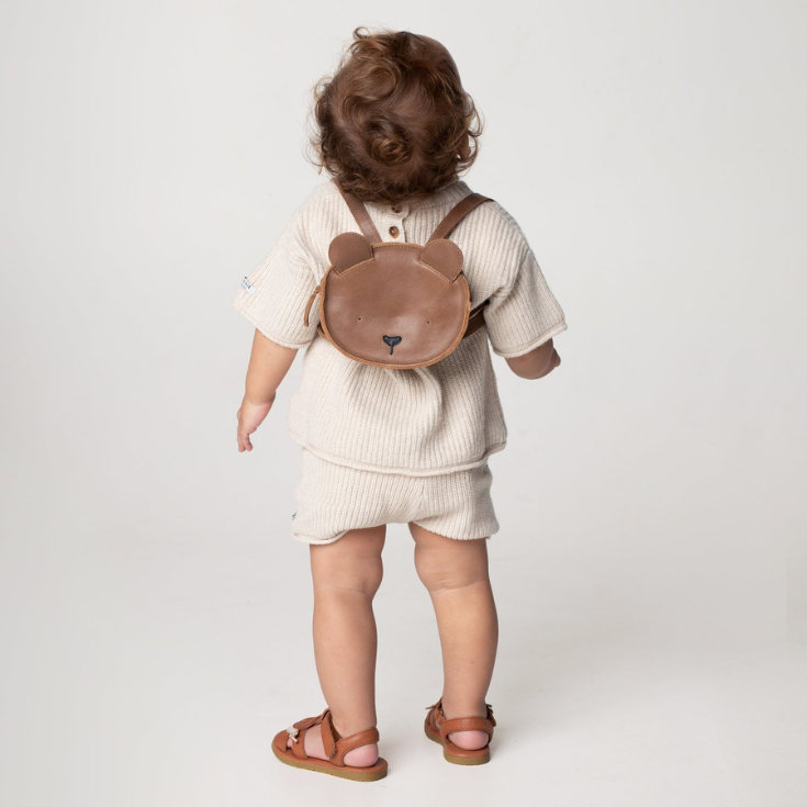 Donsje Kapi Classic Backpack Bear - Cognac Classic Leather