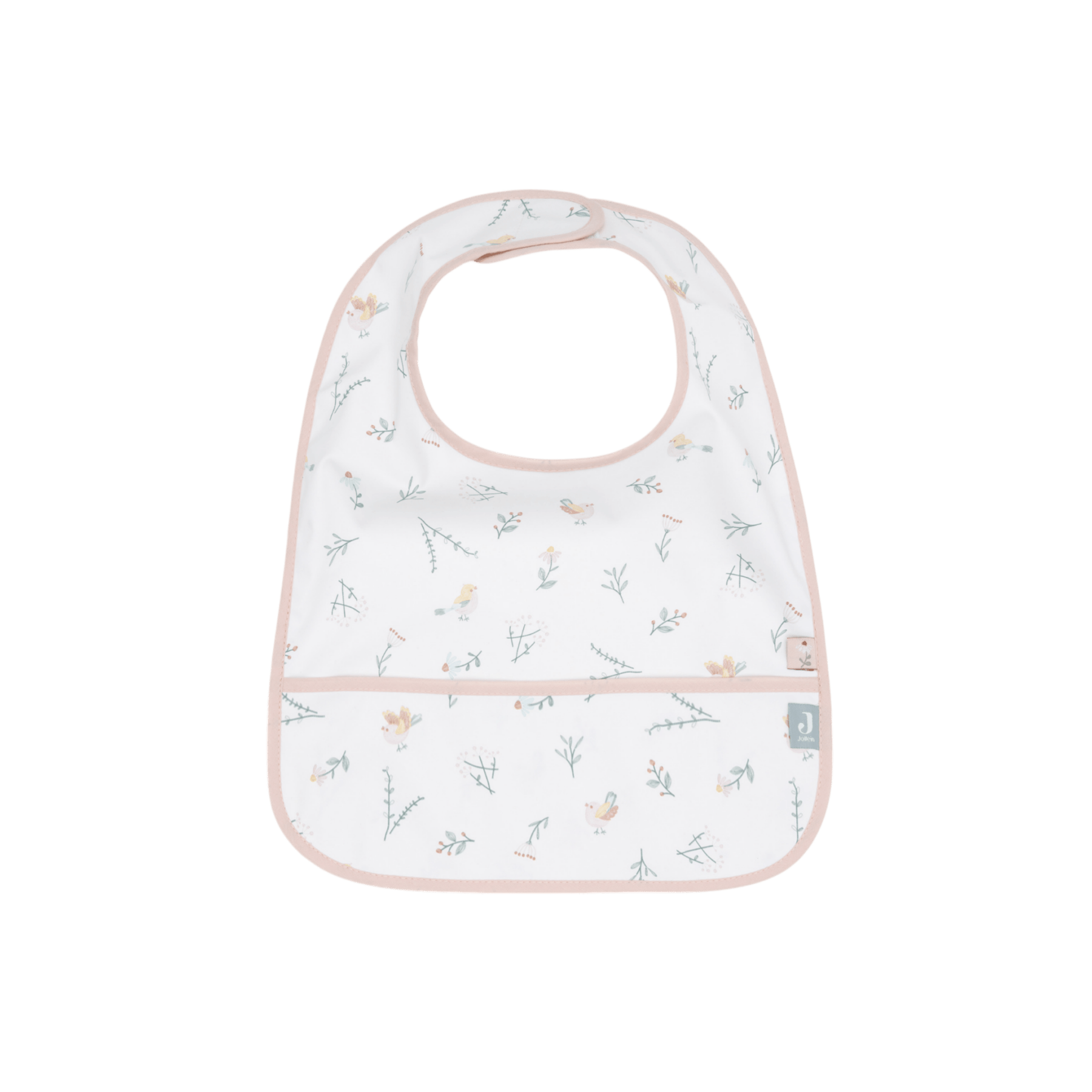 Jollein - Bibs - 2 - Pack Bib Waterproof - Lovely Birds - Tummy Time