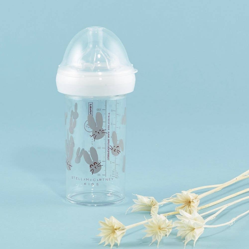 Baby Bottle 210 ml - Grey Rabbits by Stella McCartney Kids