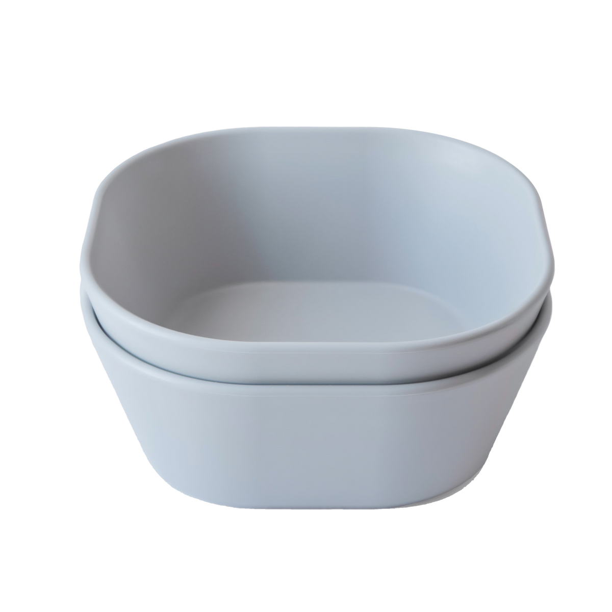 Mushie 2-Pack Dinner Bowl Square Cloud