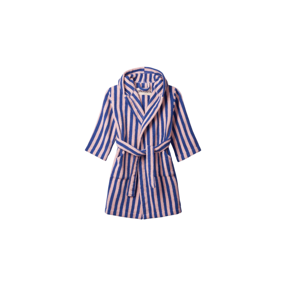 Bongusta Naram Kids Bathrobe - Dazzling Blue & Rose
