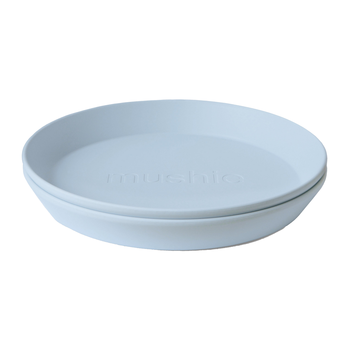 Mushie Set d'assiettes rondes Powder Blue