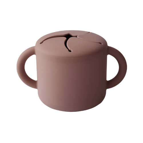 Mushie Snack Cup - Cloudy Mauve