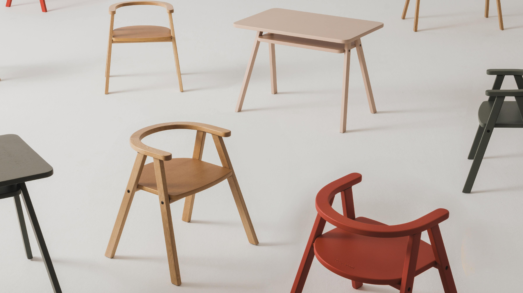 Nobodinoz Growing Green kid table