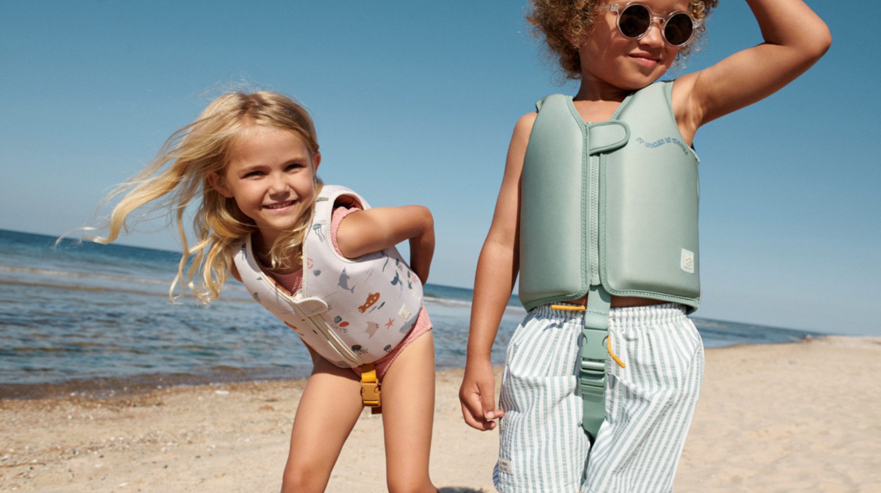 Liewood Dove Swim Vest - Sea Creature / Sandy