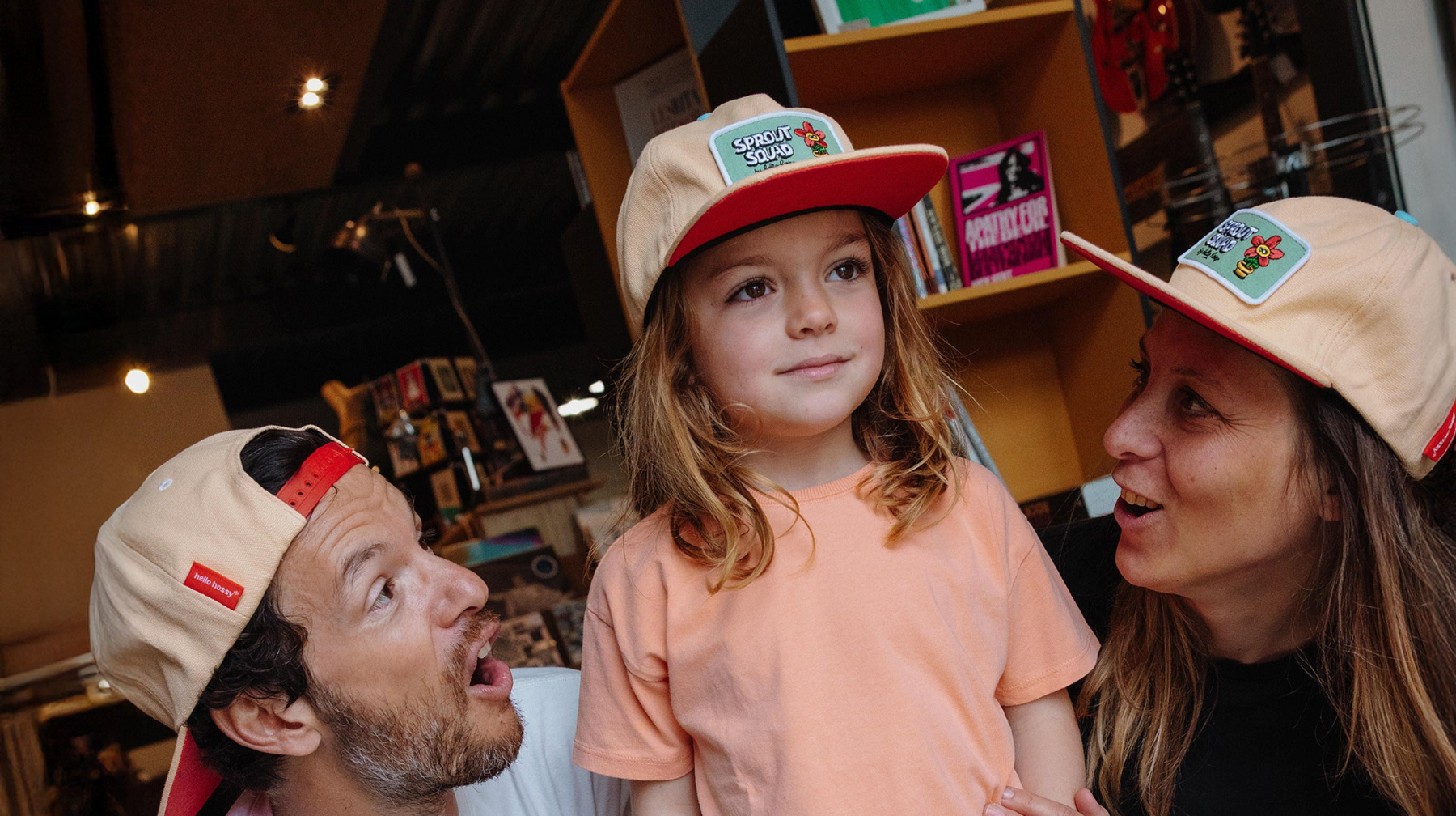 Hello Hossy Rubber Hortensia Cap - Blue / Pink