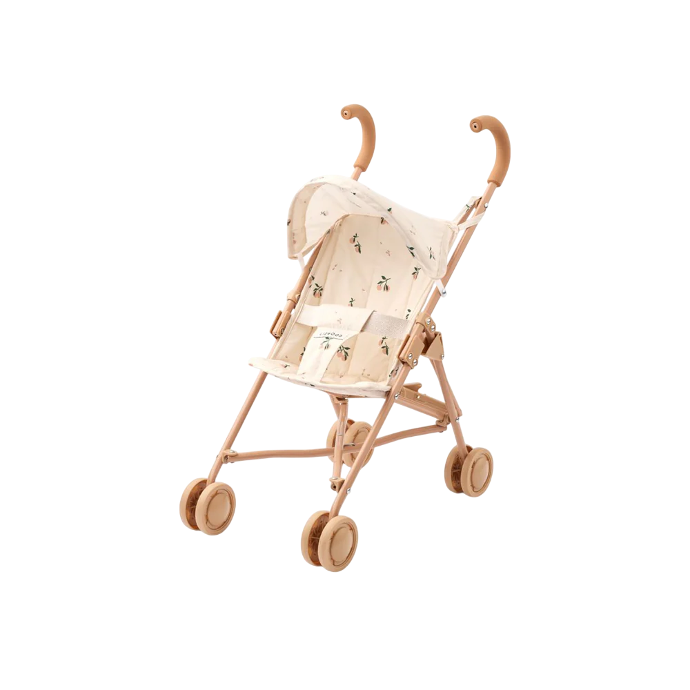 Elsie Doll Stroller - Peach / Sea Shell