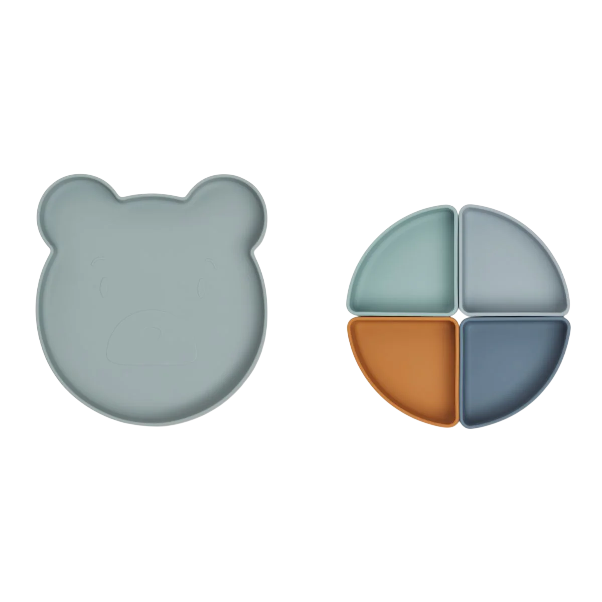 Arne Divider Plate - Mr. Bear Blue Fog Multi Mix