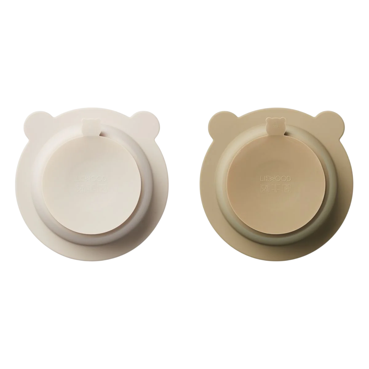2-Pack Peony Suction Bowl - Sandy / Oat