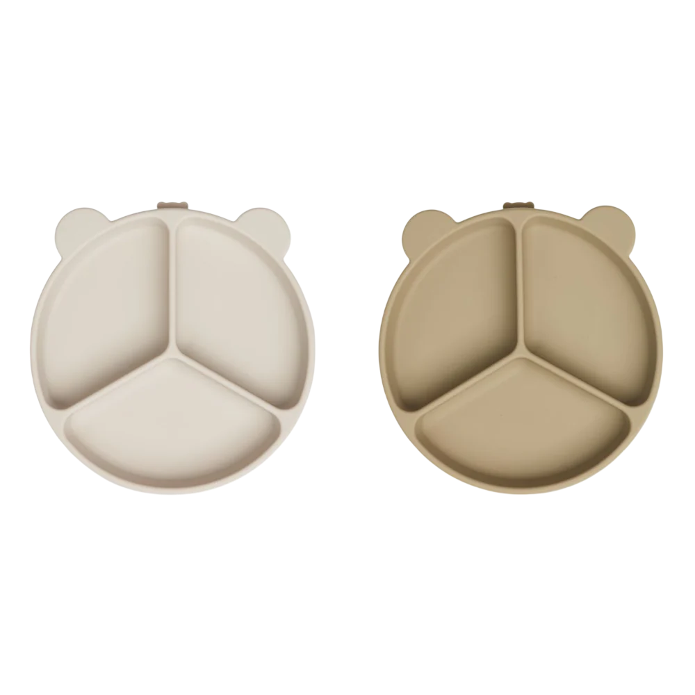 2-Pack Stacy Divider Suction Plate - Sandy / Oat