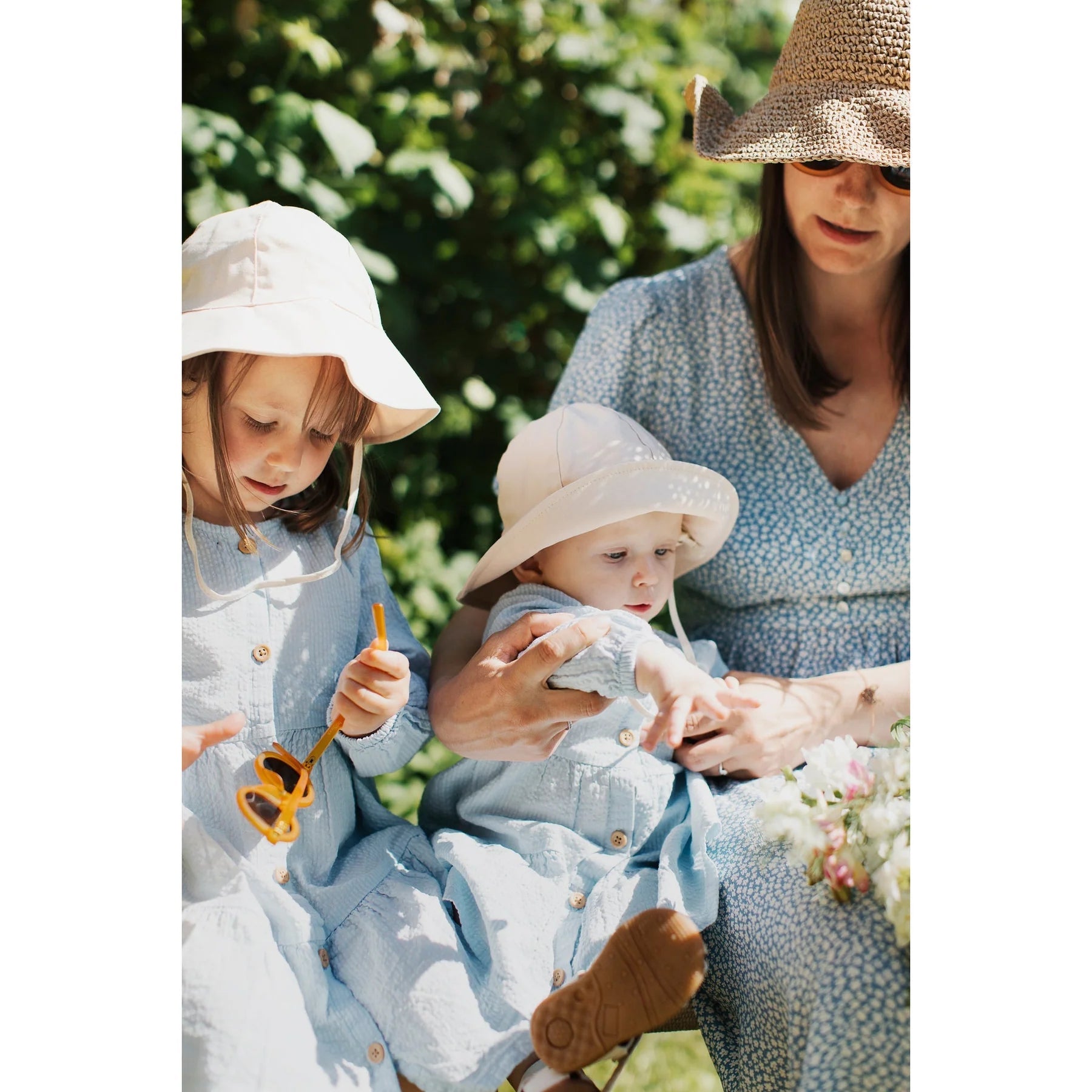 BabyMocs - Hats, Caps & Beanies - Linen Hat - Beige - Tummy Time