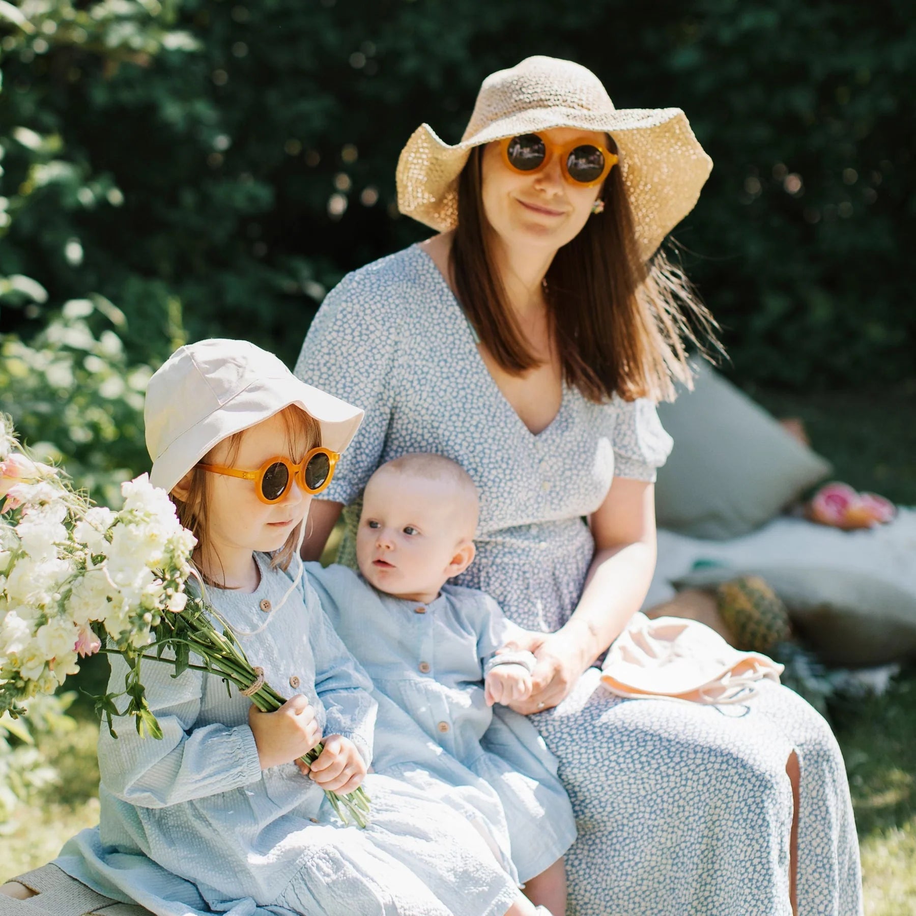 BabyMocs - Hats, Caps & Beanies - Linen Hat - Beige - Tummy Time