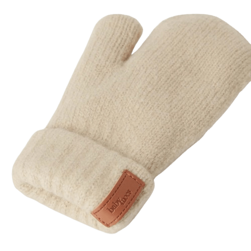 BabyMocs - Mittens, Gloves & Scarves - Mittens - Beige - Tummy Time