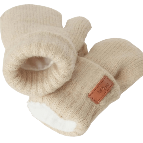 BabyMocs - Mittens, Gloves & Scarves - Mittens - Beige - Tummy Time
