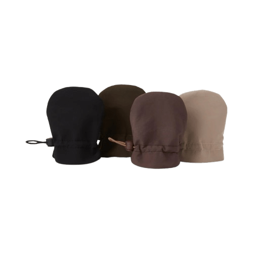 BabyMocs - Mittens, Gloves & Scarves - Pull - On Baby Mittens - Dark Beige - Tummy Time
