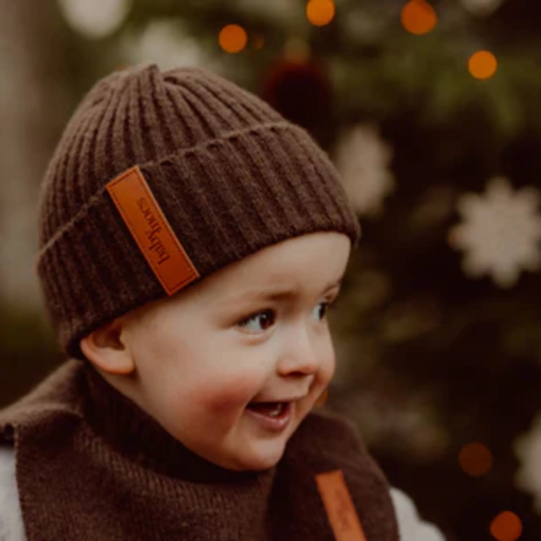 BabyMocs - Hats, Caps & Beanies - Beanie - Brown - Tummy Time