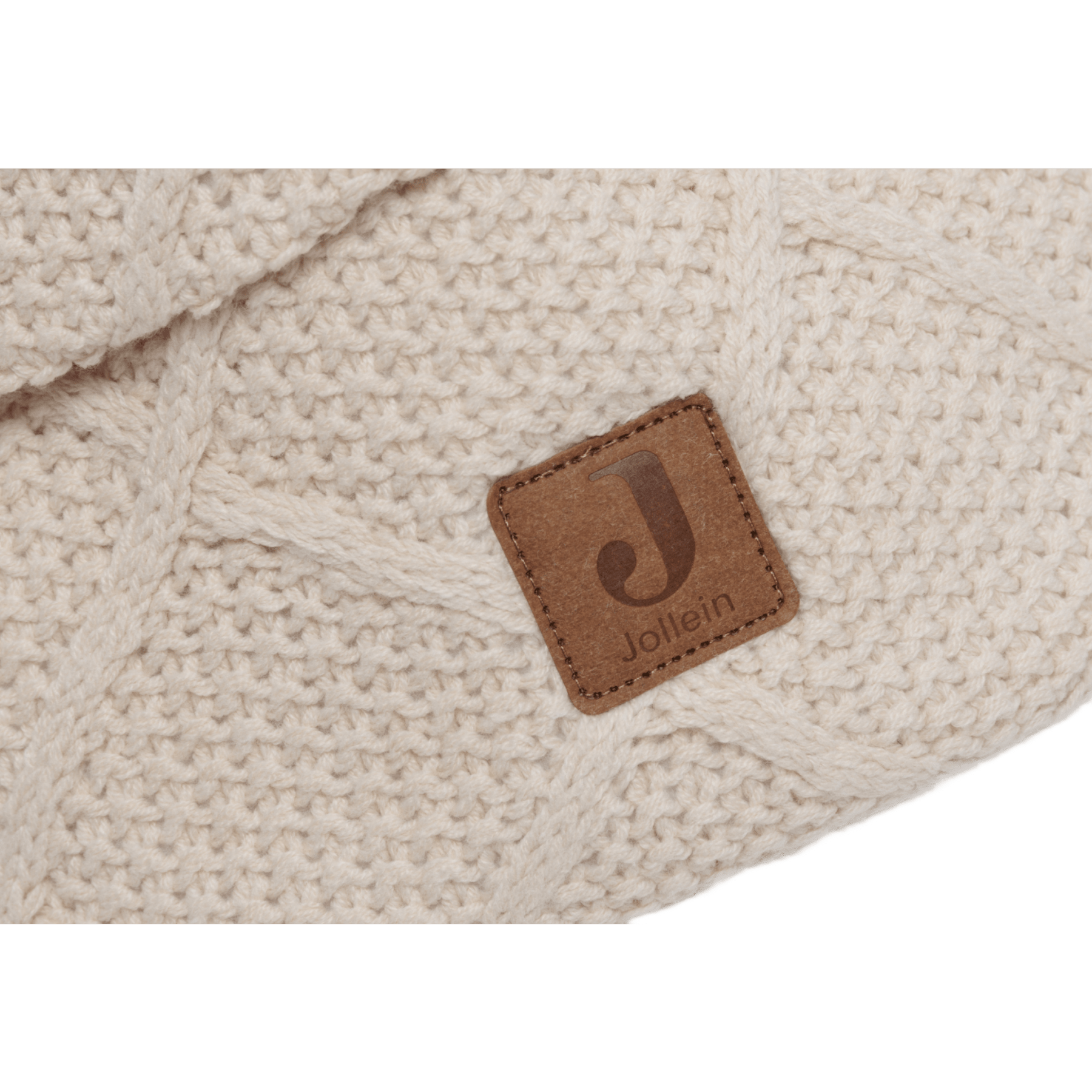Jollein - Baby & Kids Decoration - Check Knit Storage Basket - Oatmeal - Tummy Time