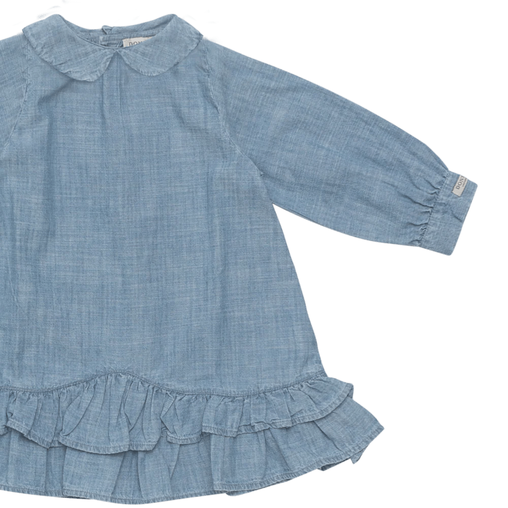 Donsje - Baby Dresses & Skirts - Luus Dress - Sky Blue - Tummy Time