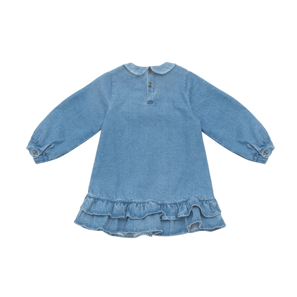 Donsje - Baby Dresses & Skirts - Luus Dress - Vintage Blue - Tummy Time