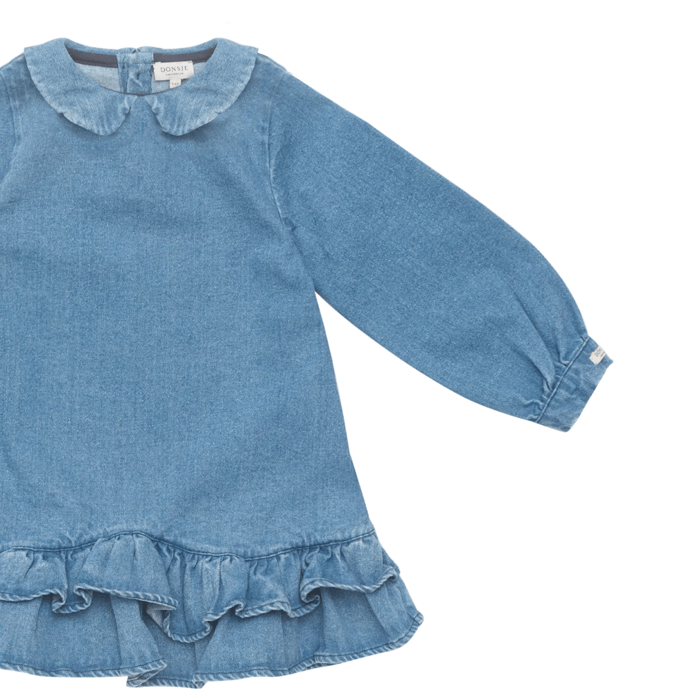 Donsje - Baby Dresses & Skirts - Luus Dress - Vintage Blue - Tummy Time