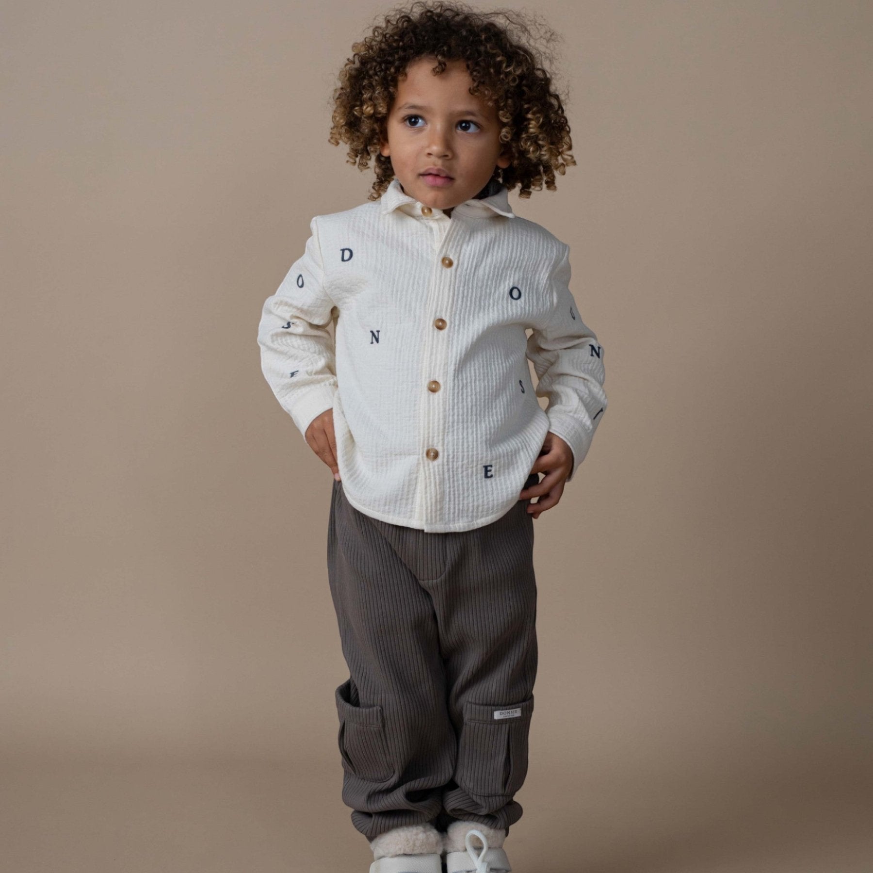 Donsje - Baby Shirts & Tops - Chee Shirt - Warm White - Tummy Time
