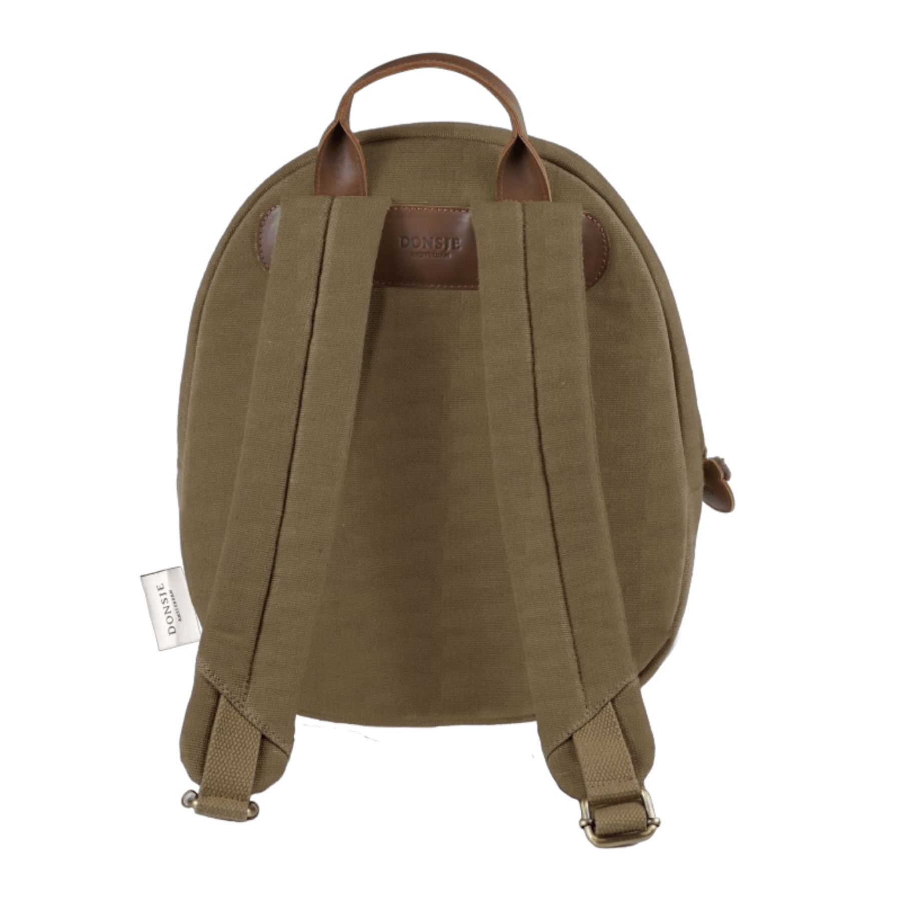 Donsje - Bags & School Bags - Pibbe Schoolbag Bear - Stone Taslan - Tummy Time