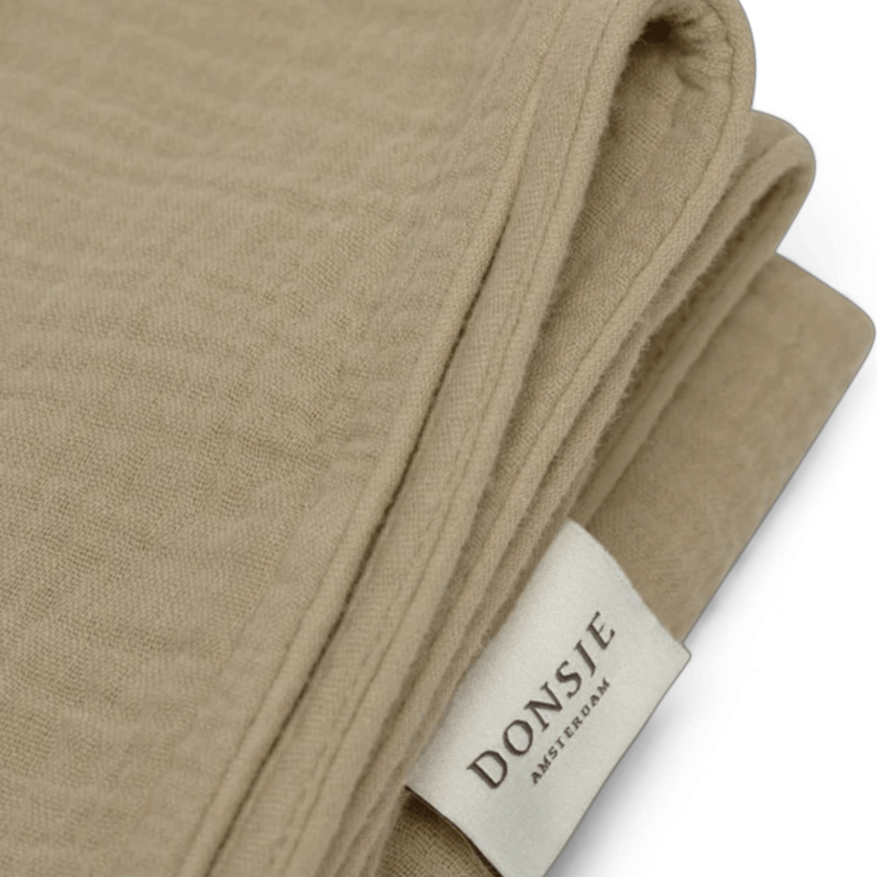 Donsje - Sleeping Bags, Blankets & Bed Bumpers - Ploekie Muslin Blanket XL Bear - Taupe - Tummy Time
