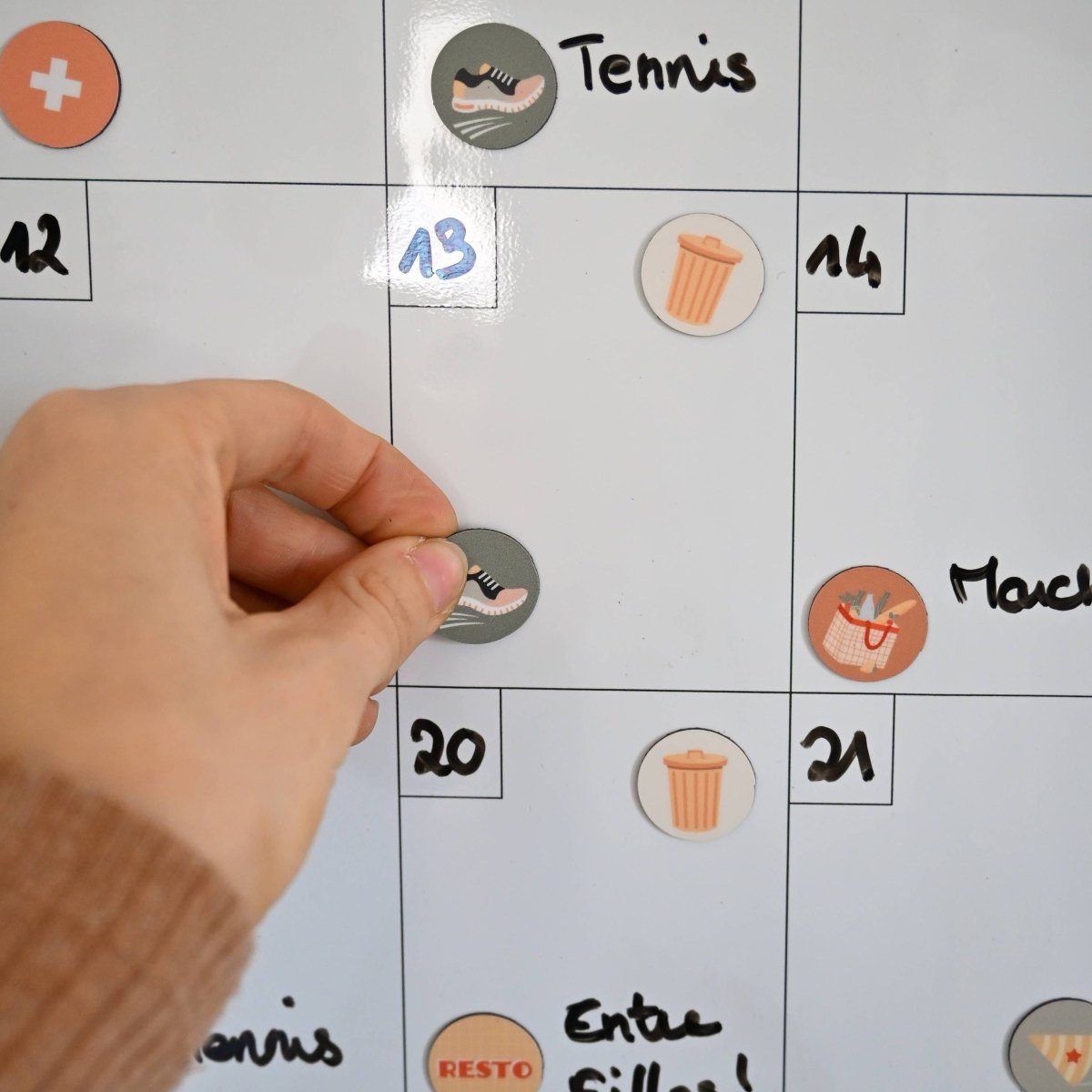 Ferflex - Arts & Crafts - Arch Monthly Magnetic Wall Calendar - The Family - Tummy Time