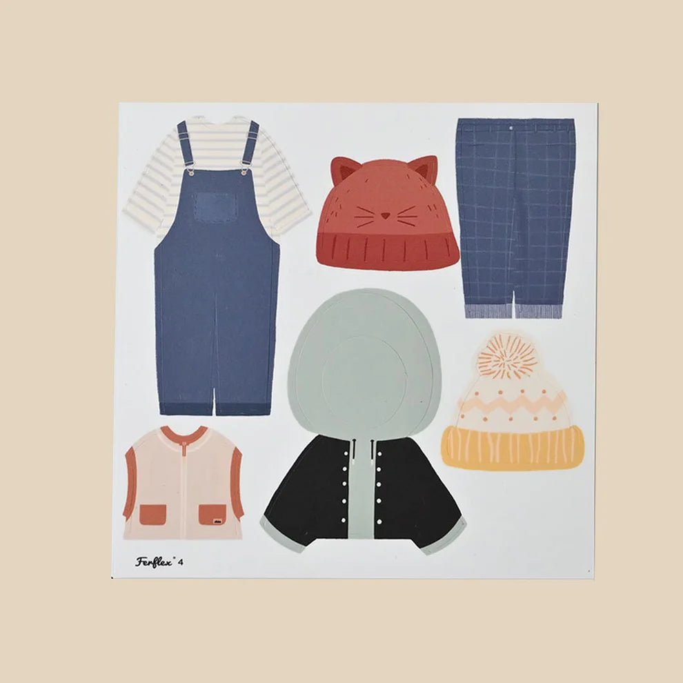 Ferflex - Educational Games - Magnetic Game - Dress - up Silhouettes for Boys - Tummy Time