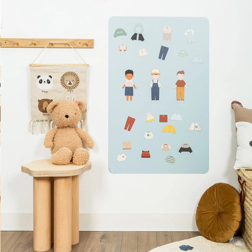 Ferflex - Educational Games - Magnetic Game - Dress - up Silhouettes for Boys - Tummy Time