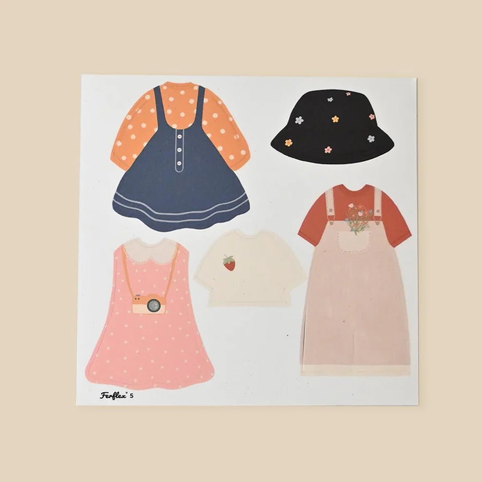 Ferflex - Educational Games - Magnetic Game - Dress - up Silhouettes for Girls - Tummy Time
