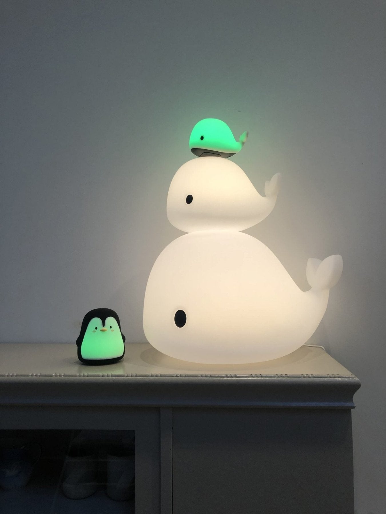 Filibabba - Baby & Kids Lighting - LED Light - Christian the Whale - 60cm - Tummy Time