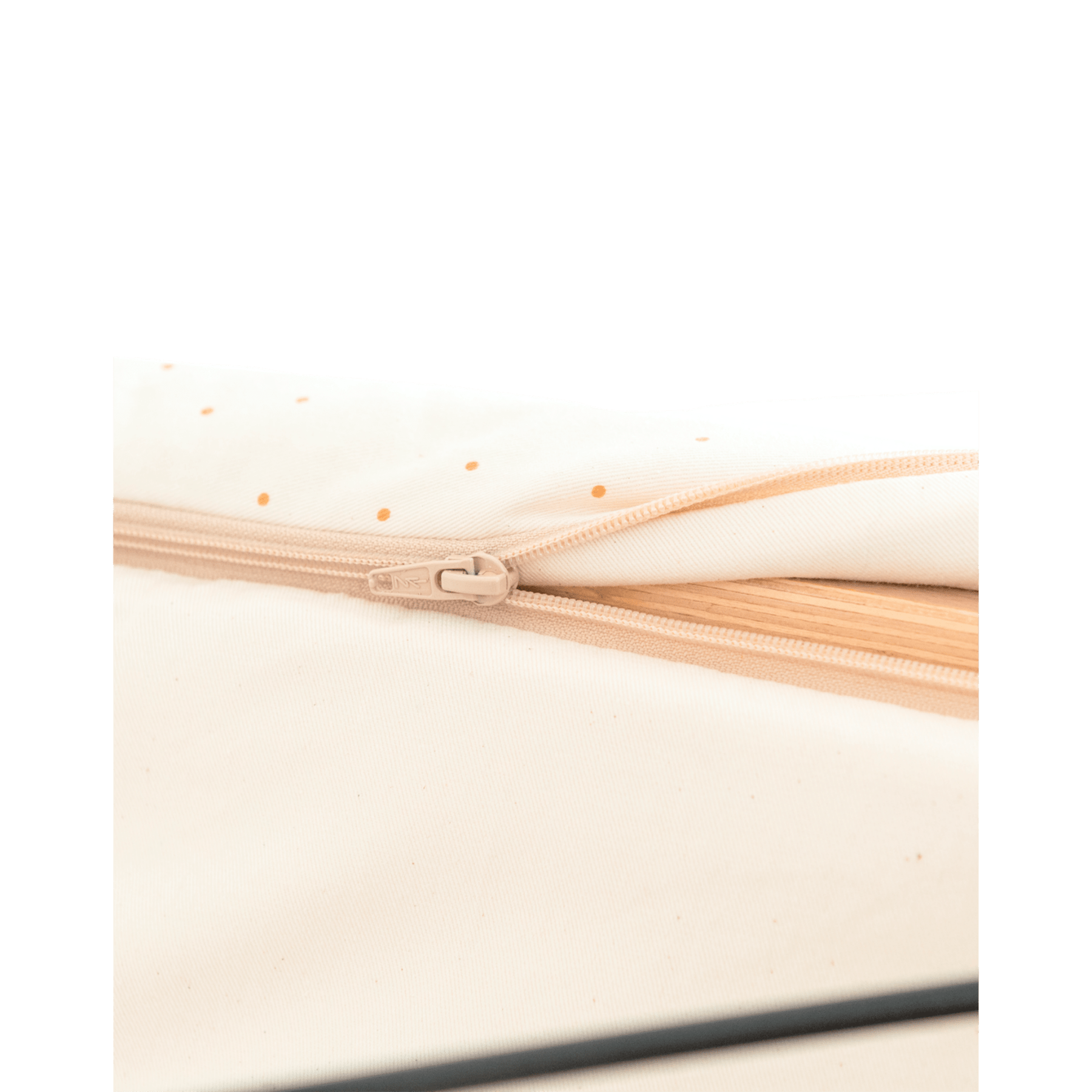 Nobodinoz - Baby Bouncers - Growing Green baby bouncer - Natural Honey Sweet Dots - Tummy Time