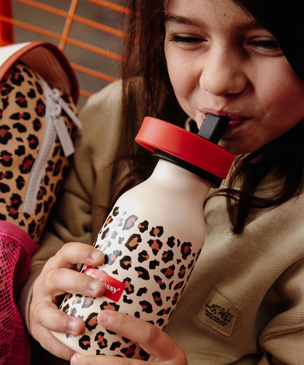 Hello Hossy - Baby Bottles & Accessories - Leopard Water Bottle - Leopard - Tummy Time