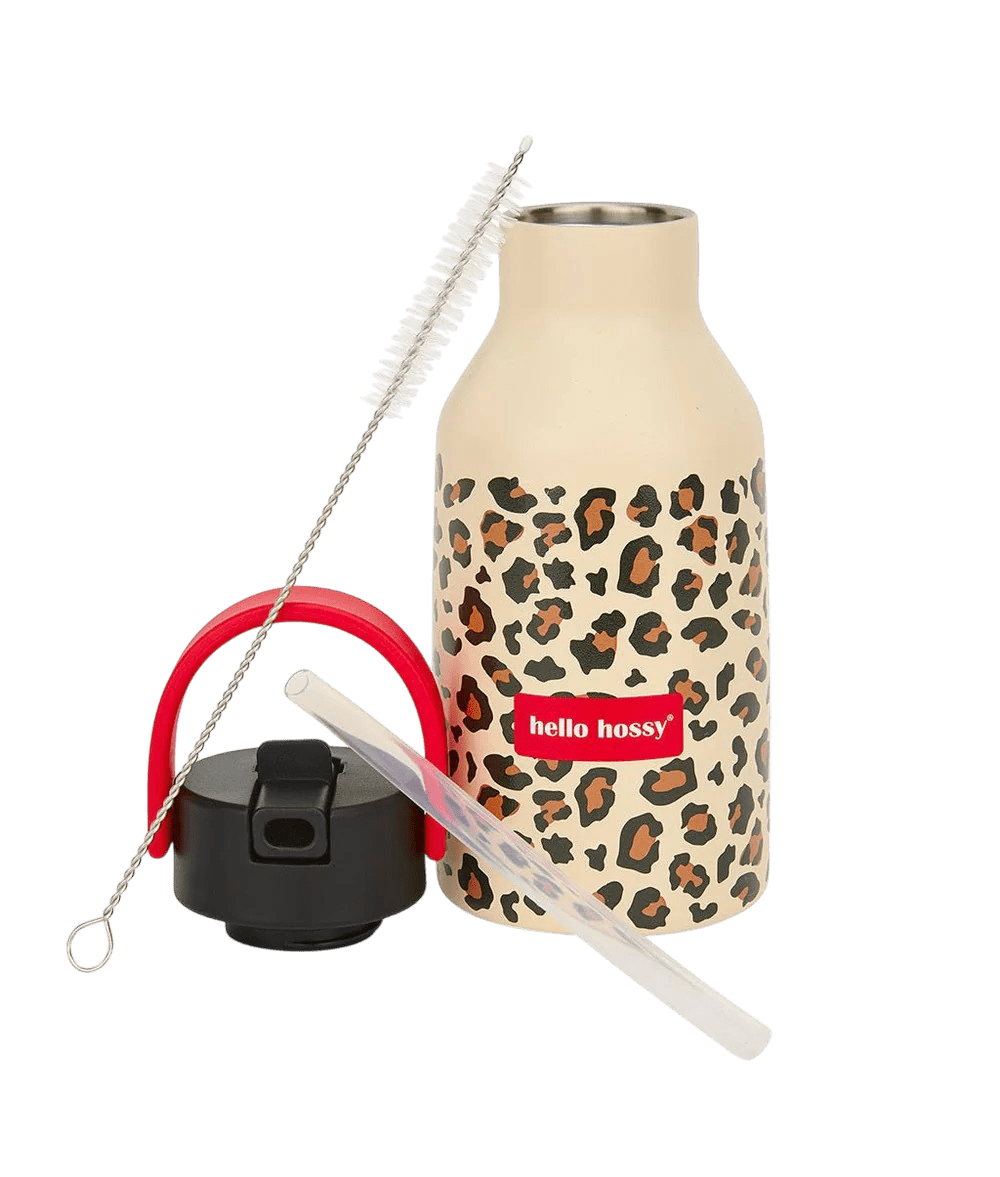 Hello Hossy - Baby Bottles & Accessories - Leopard Water Bottle - Leopard - Tummy Time