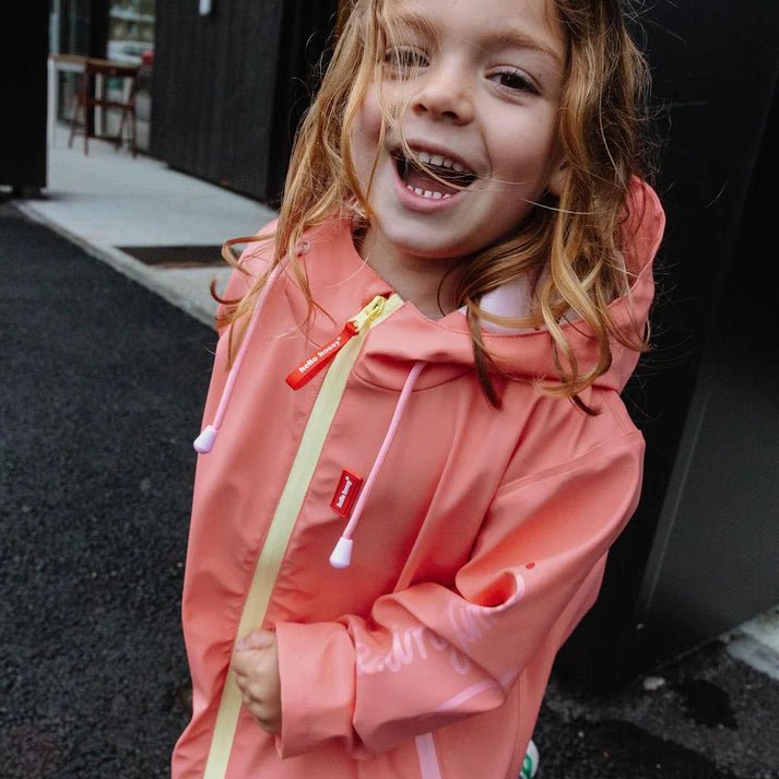 Hello Hossy - Baby Jackets & Outerwear - Raincoat - Pink - Tummy Time