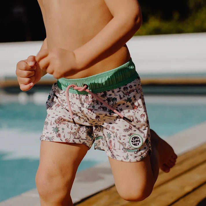 Hello Hossy - Baby Swimwear - Jungly Swim Shorts - Tummy Time