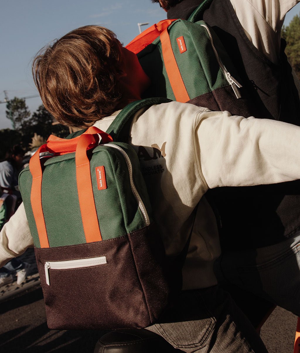 Hello Hossy - Bags & School Bags - Mini Bag Dark Green - Dark Blue / Green / Orange - Tummy Time