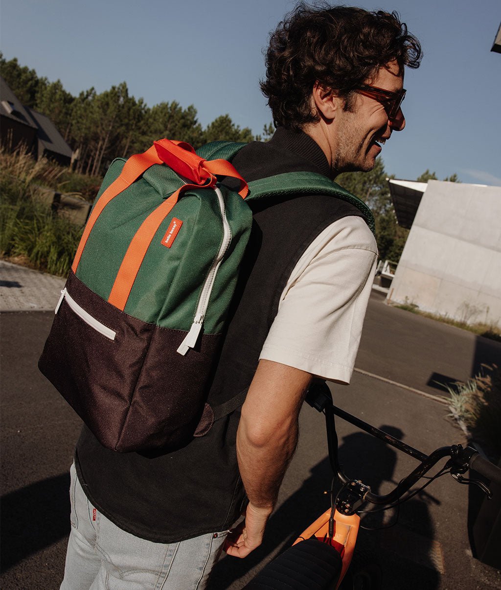 Hello Hossy - Bags & School Bags - Mini Bag Dark Green - Dark Blue / Green / Orange - Tummy Time