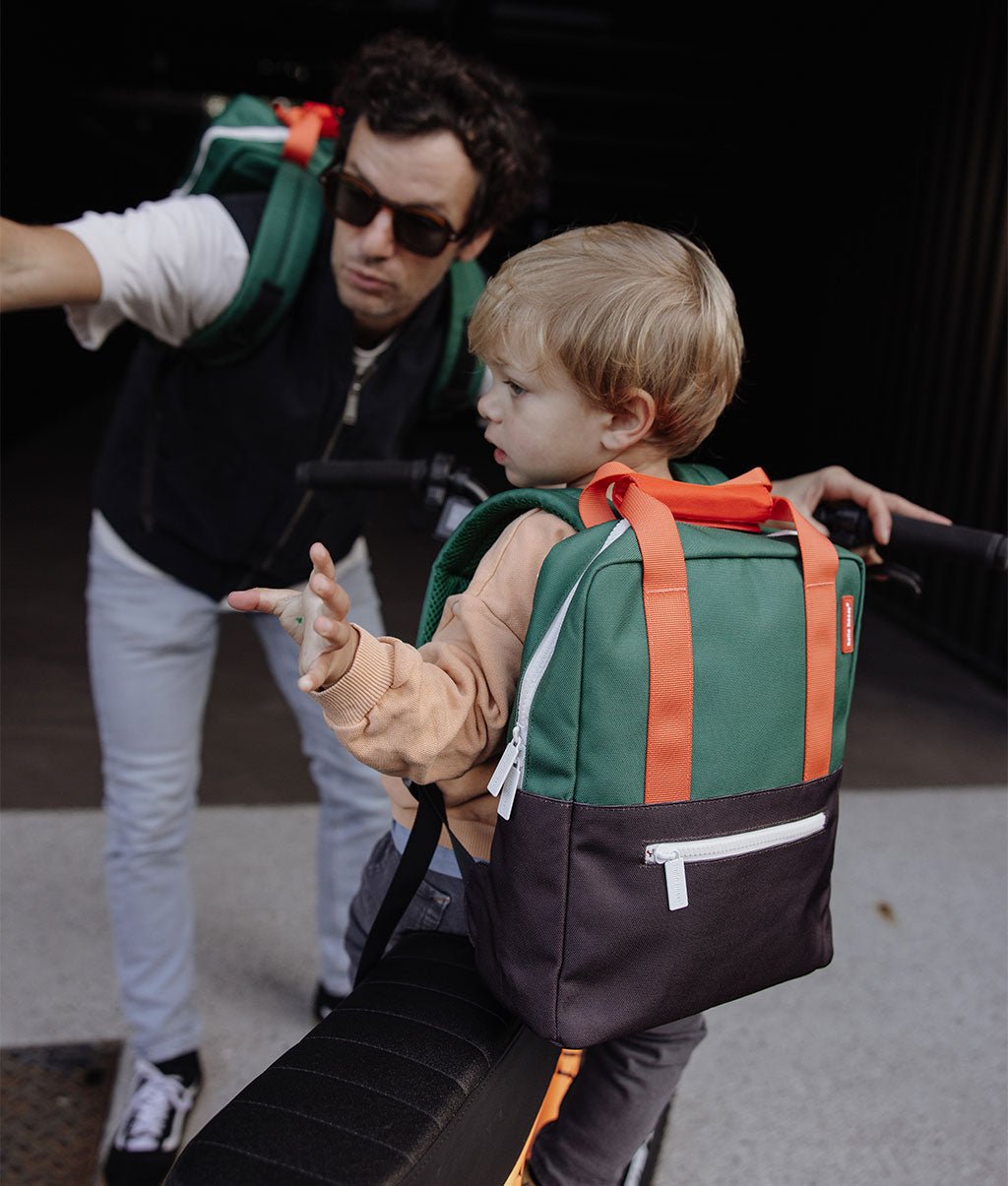 Hello Hossy - Bags & School Bags - Mini Bag Dark Green - Dark Blue / Green / Orange - Tummy Time