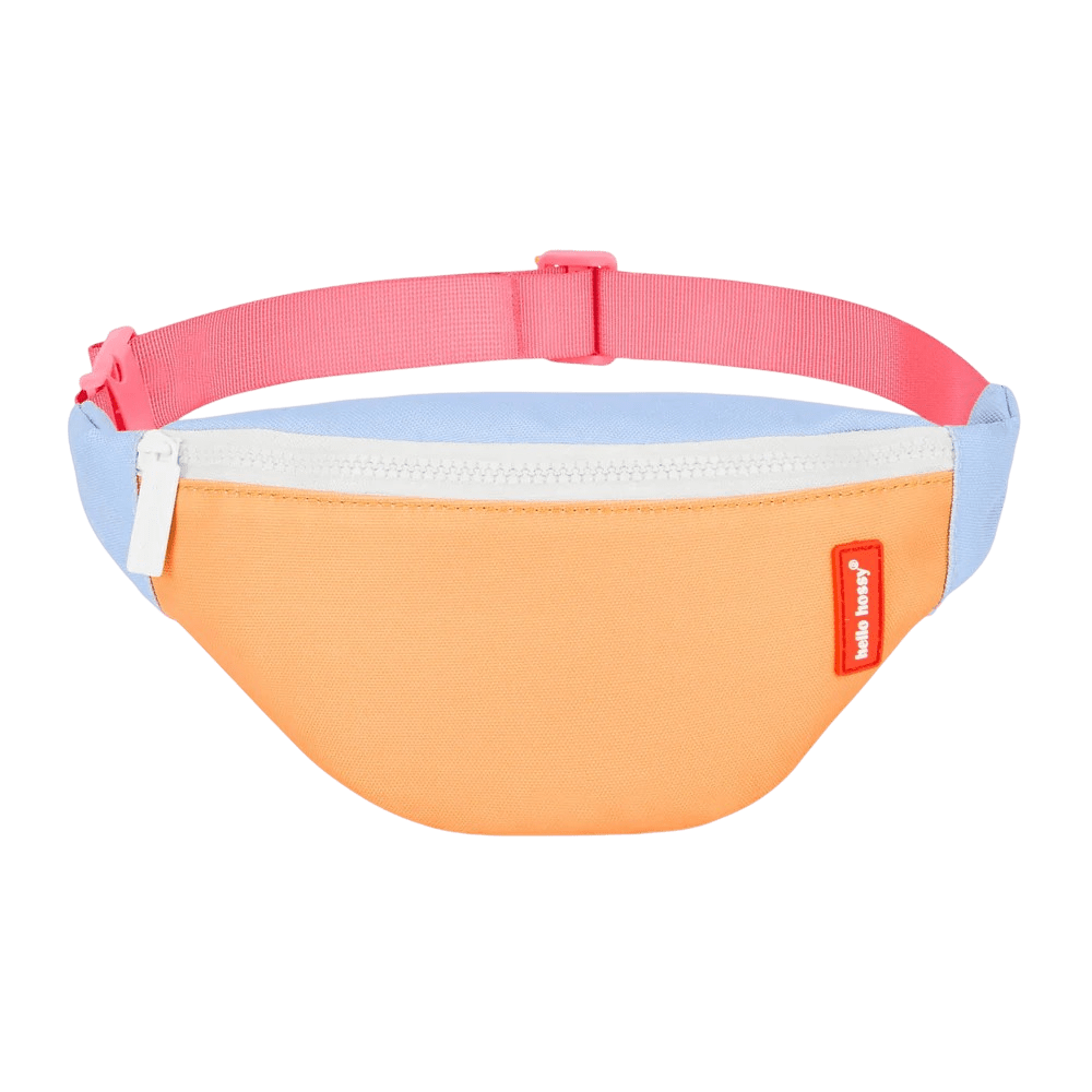 Hello Hossy - Bags & School Bags - Mini Indiana Fanny Pack - Orange / Blue / Pink - Tummy Time