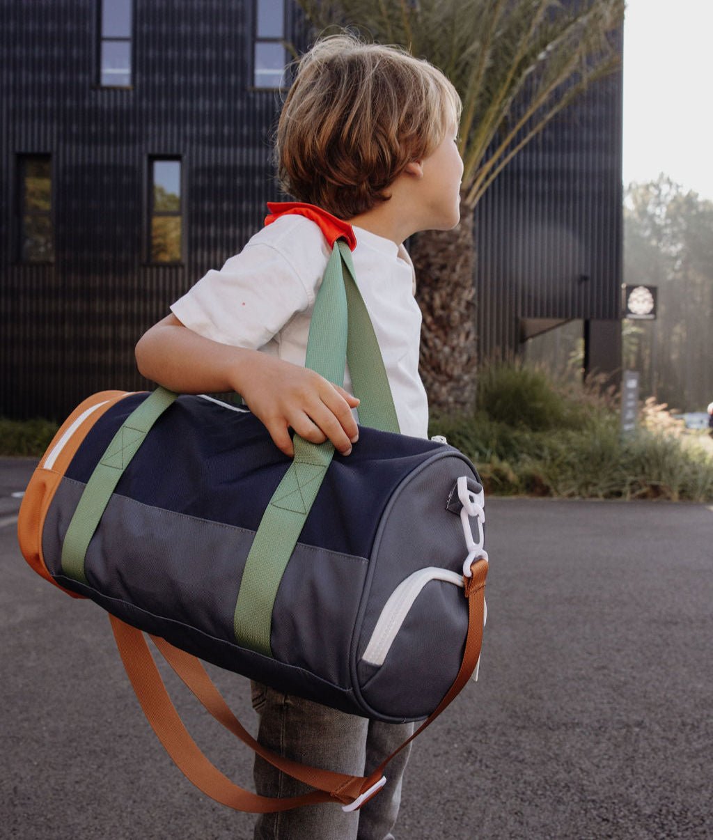 Hello Hossy - Bags & School Bags - Mini Marine Sports Bag - Blue / Green / Brown / Yellow - Tummy Time