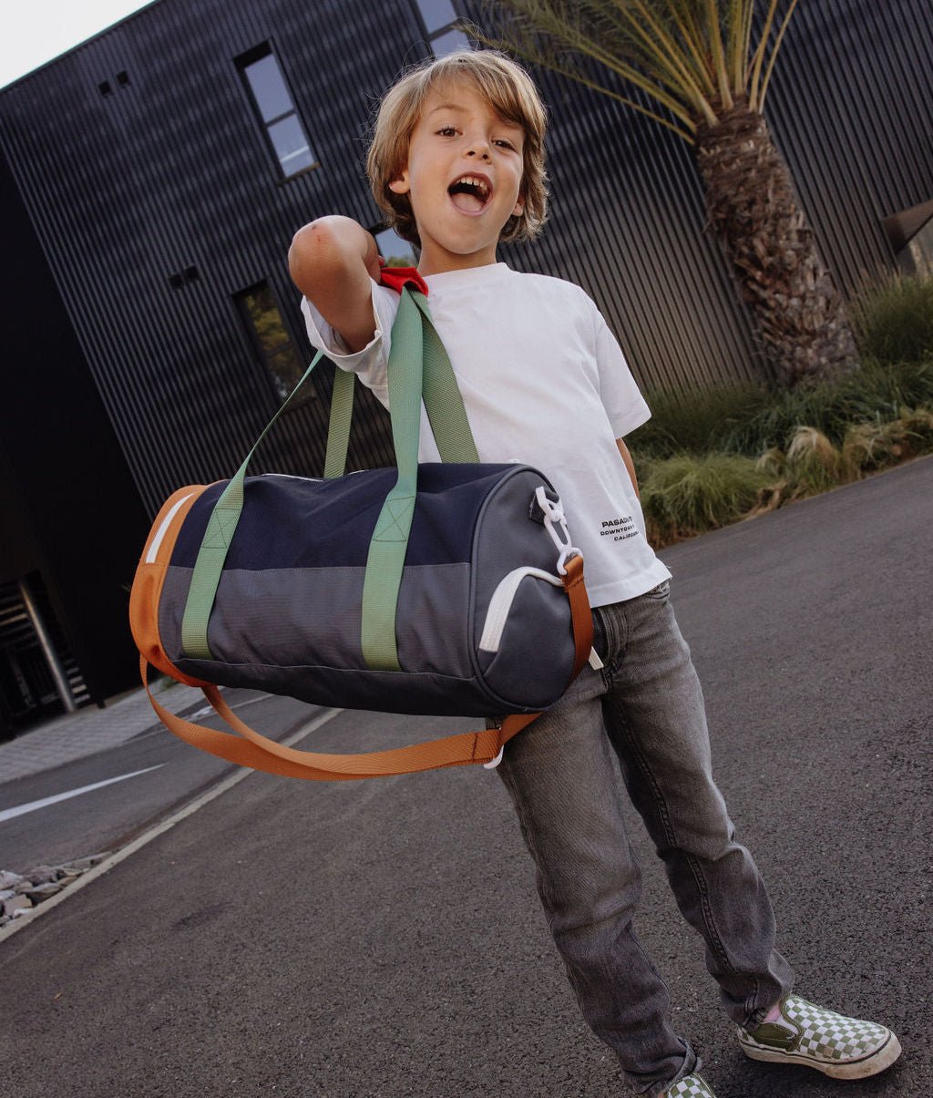 Hello Hossy - Bags & School Bags - Mini Marine Sports Bag - Blue / Green / Brown / Yellow - Tummy Time