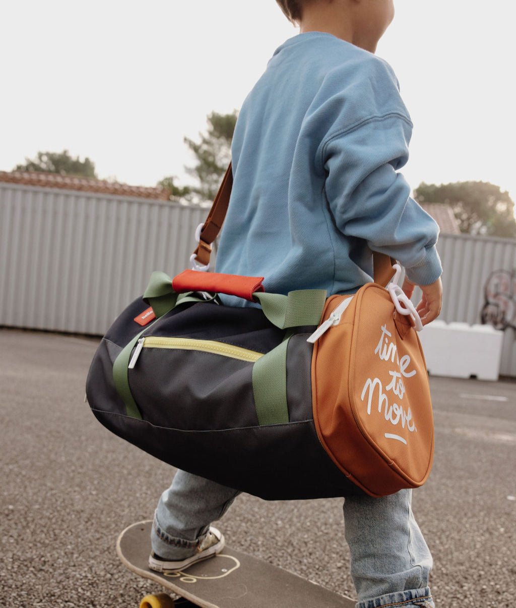 Hello Hossy - Bags & School Bags - Mini Marine Sports Bag - Blue / Green / Brown / Yellow - Tummy Time