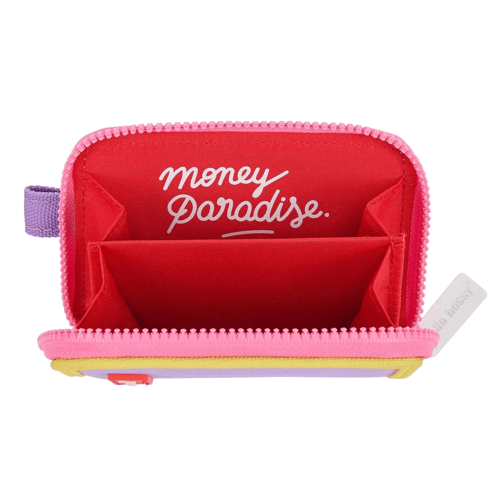 Hello Hossy - Kids Small Accessories - Mini Mauve Coin Purse - Purple / Yellow / Pink - Tummy Time