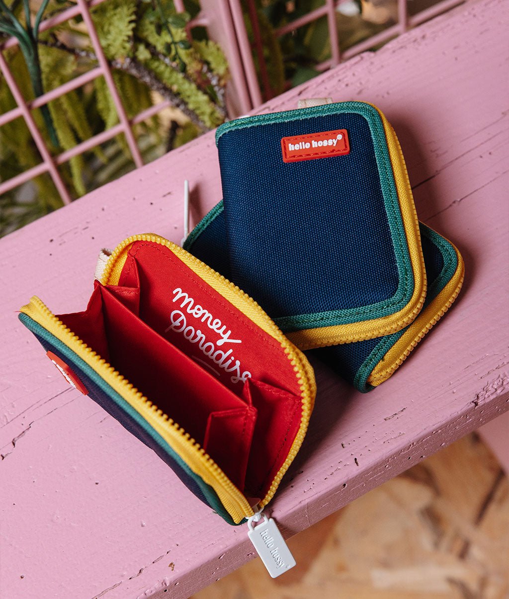 Hello Hossy - Kids Small Accessories - Mini Night Coin Purse - Midnight Blue / Green / Yellow - Tummy Time